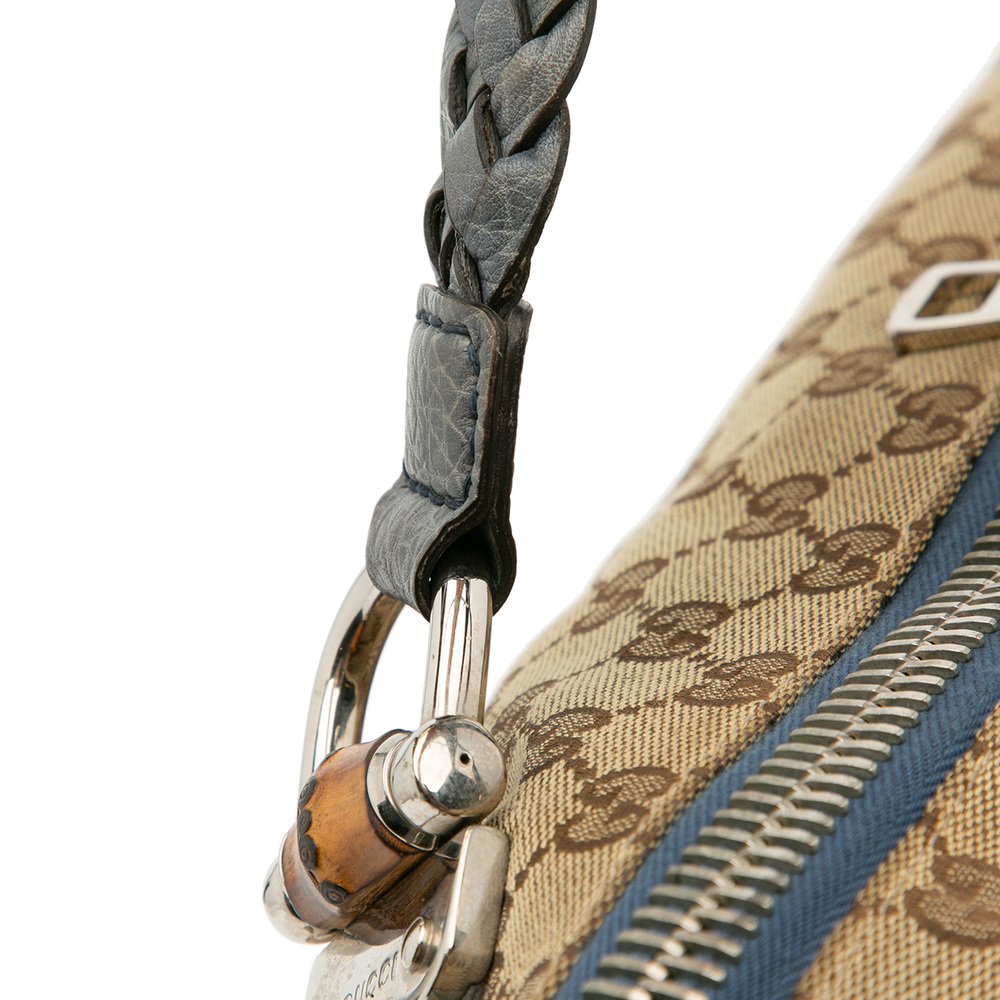 Pre-Loved Gucci Medium GG Canvas Bamboo Bar Tote - Picture 10 of 12